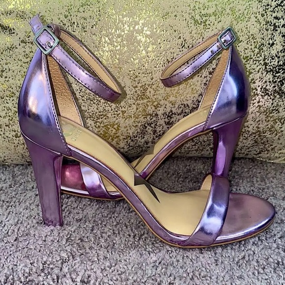 New Gianni Bini Shoes Metallic Lavender/Pink Ankle Strap - Picture 8 of 14